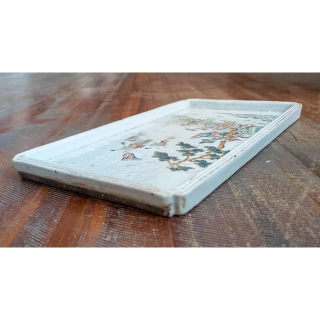 19th Century Chinese Porcelain Tray in Famille Rose Palette, Probably Daoguang Period For Sale - Image 13 of 18