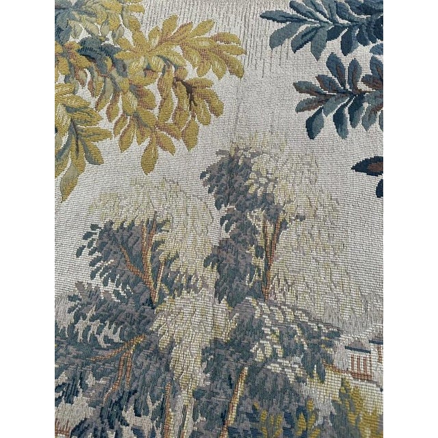 Vintage French Jacquard Tapestry in the style of Aubusson, 1970s For Sale - Image 13 of 18
