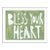 Bless Your Heart by Virginia Chamlee in White Frame, Medium Art Print For Sale