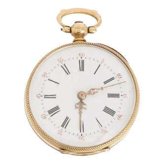 Pocket Watch In 18k Gold For Sale