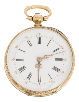 Pocket Watch In 18k Gold