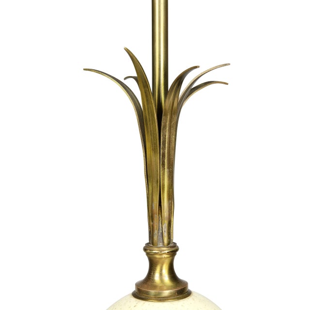 Mid-Century Modern Maison Charles & Fils Ostrich Egg Table Lamp For Sale - Image 3 of 8