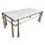 White Luna Stone & Bronze Coffee Table For Sale - Image 8 of 11