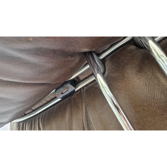 1960s Soriana 2-Seater Sofa in Brown Leather by Afra and Tobia Scarpa for Cassina, 1960s For Sale - Image 5 of 18