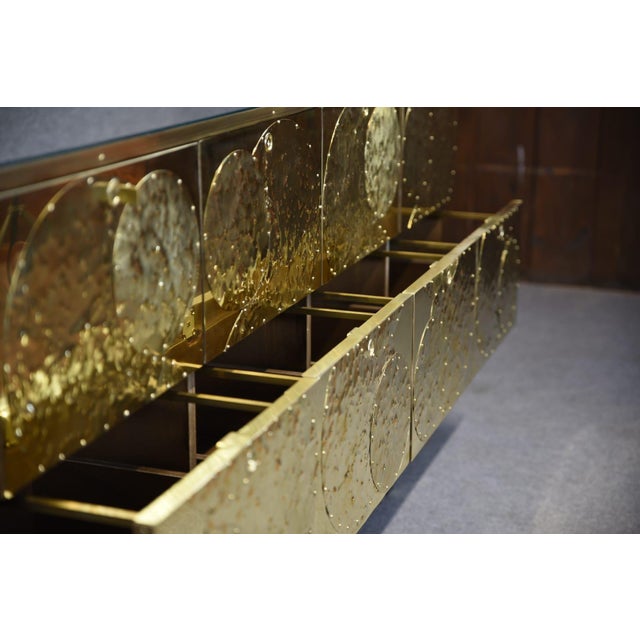 Brass and Birch Sideboard from Justfurnituress SRL For Sale - Image 4 of 13