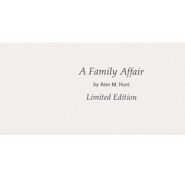 Alan M. Hunt "A Family Affair" Limited Edition Wolf Print, 1991 For Sale In Denver - Image 6 of 8