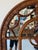2000 - 2009 Large John Richard Hand-Carved Walnut Arched Wall Mirror With Ornate Garland Motif For Sale - Image 5 of 12
