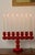 Made in Sweden. An exquisite Swedish wooden bobbin candelabra from the vintage era, capable of holding seven dinner...