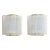 Vintage Textural Ice Glass Pipe Tube and Brass Scones by Doria, Pair Of, 1950's For Sale