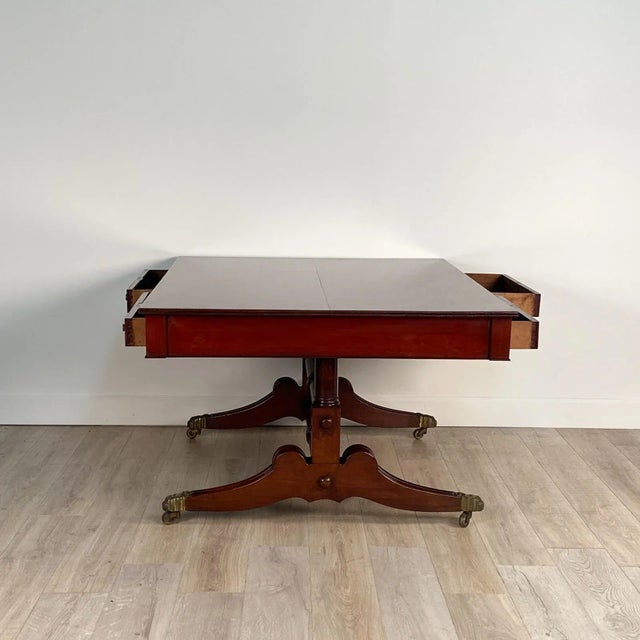 Early 20th Century Circa 1900 Large and Scarce Regency Style Partners Writing Table, England For Sale - Image 5 of 7