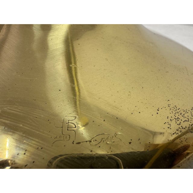 Italian Sculptural Brass Floor Lamp from Santoni, 1970s For Sale - Image 11 of 14