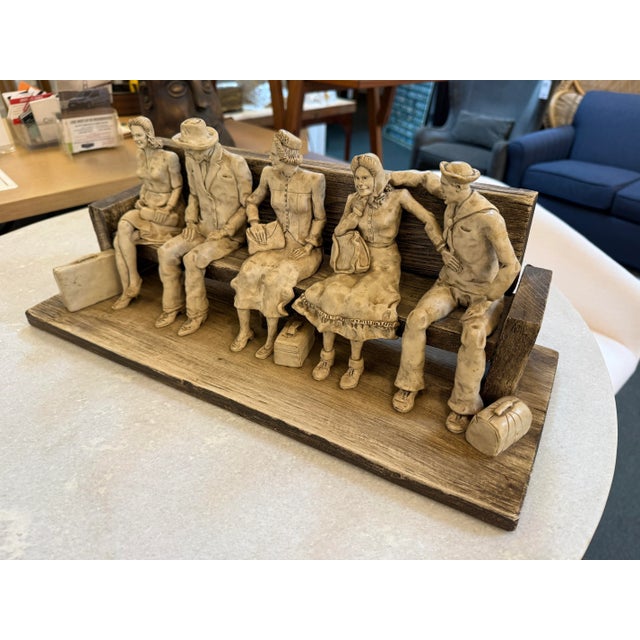 Circa 1990's Betty Difuntorum "The Waiting" Resin Sculpture For Sale - Image 11 of 12