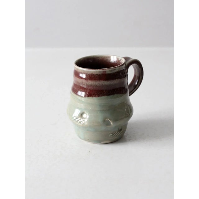 Vintage Studio Pottery Mug For Sale - Image 6 of 10