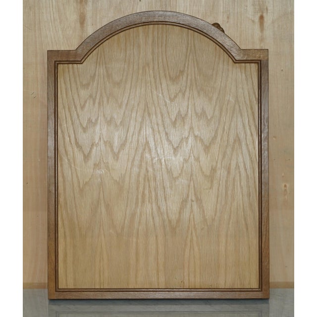 Vintage Tri-Folding Dressing Table Mirror by Robert Mouseman Thompson, 1970s For Sale - Image 13 of 14