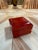 Vintage Red Lacquer Decorative Box With Scalloped Footed Base For Sale - Image 4 of 8
