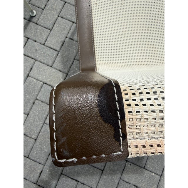 Mid-Century Modern Outdoor Patio Armless Pair of Chairs Attributed to Richard Schultz for Knoll, c.1966 For Sale In West Palm - Image 6 of 14