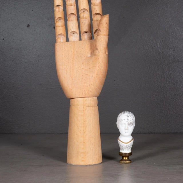 Early 19th C. Porcelain Phrenology Stamp/Pipe Stamper C.1820 For Sale In San Francisco - Image 6 of 6