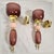 1990s 1990s Burgundy and Pink Murano Glass Sconces - a Pair For Sale - Image 5 of 10