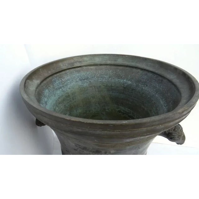 Bronze Bronze Mortar by Vincenzo Barborini Italy 19th Century Planter For Sale - Image 8 of 8
