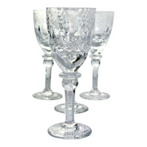 Vintage Rogaska Crystal Cordial Glasses- Set of 4