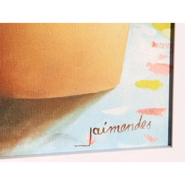 1990s Mulher no Jardin, Jaimendes, Painting For Sale - Image 5 of 6