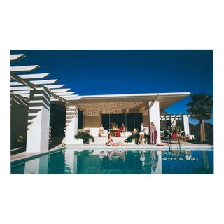 Slim Aarons, Poolside in Arizona, Limited Edition Estate Stamped Photographic Print, 1970s For Sale