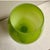 Chartreuse Cased Glass Footed Vase For Sale - Image 4 of 4