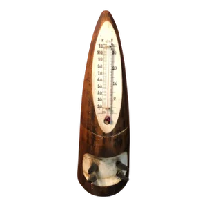 Horn Inkwell With Thermometer, 19th Century