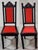 Gothic Set of Four 19th Century/Early 20th Century Spanish Jacobean-Style Gothic Revival Chairs For Sale - Image 3 of 12
