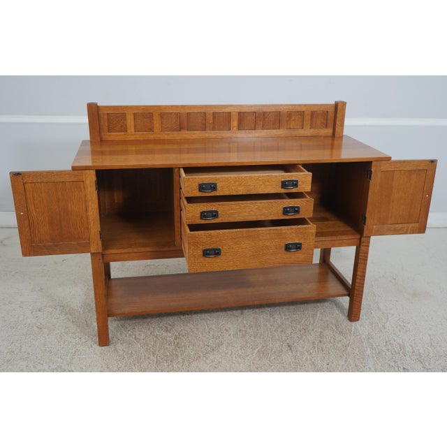 Stickley Stickley Mission Oak Arts & Crafts Sideboard For Sale - Image 4 of 12
