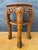Brown Chinese Carved Hardwood Side Table, Mid-20th Century For Sale - Image 8 of 11