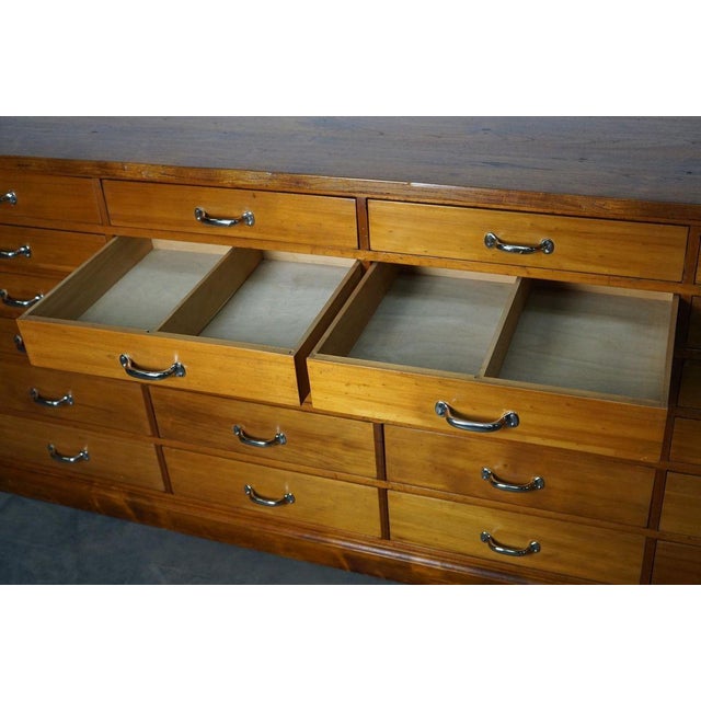 Large Dutch Cherry Apothecary Cabinet, 1950s For Sale - Image 18 of 18