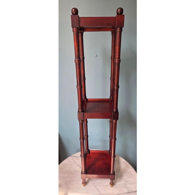 This multi-functional Bombay 3 tiered stand could be used so many ways and in the tiniest space. The addition of the brass...