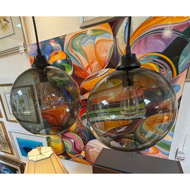 Modern Jeremy Pyles for Niche Modern Solitaire Pendant, Smoke For Sale - Image 3 of 12