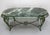 French Green Oval Marble Top & Wrought Iron Coffee Table, 1960 For Sale - Image 11 of 17