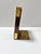 Coffee Vintage Wood & Brass Abacus Bookend With Movable Beads For Sale - Image 8 of 11