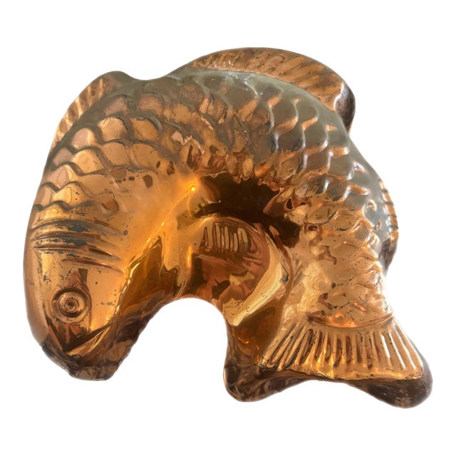 Vintage Copper Fish Mold For Sale