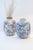 Ceramic Vintage Inspired Blue and White Floral Pottery Vase For Sale - Image 7 of 8