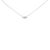 Experience the refined elegance of this 14K white gold pendant necklace, where modernity and luxury harmonize to create a...
