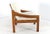 Wood Pine Armchair with Cream Upholstery, 1970s For Sale - Image 7 of 15