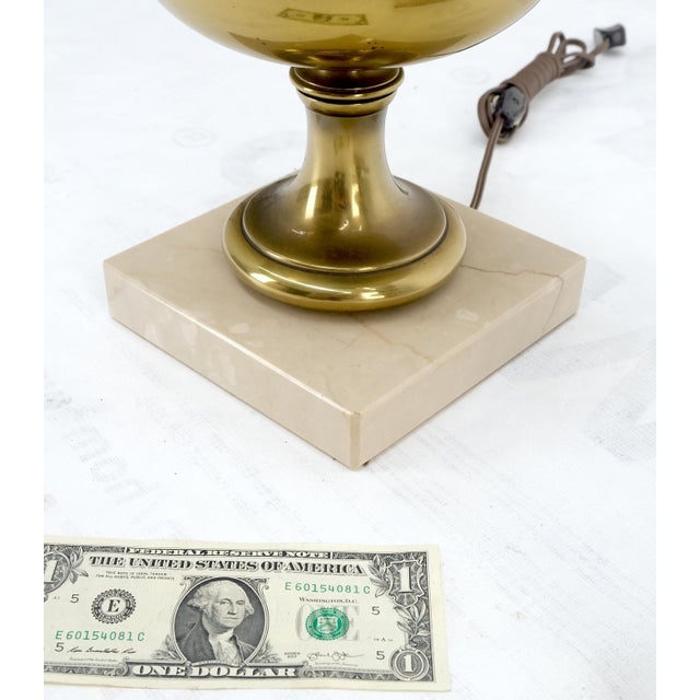 Mid 20th Century Pair of Mid Century Modern Brass Vase Shape Table Lamps Stiffel MINT! For Sale - Image 5 of 14