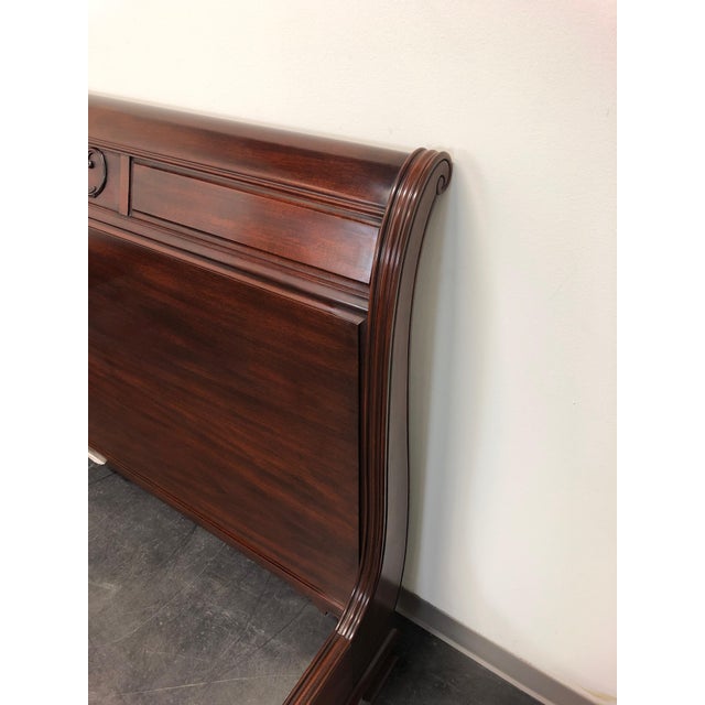 Henkel Harris Solid Mahogany King Sleigh Bed 179/180 6/6 ...