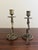 1920s Antique French Brass Serpent Snake Candle Holders, Pair For Sale - Image 5 of 14