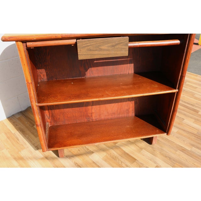 Mid Century Vintage Bamboo Tiki Bar | Tropical Coastal Bohemian Bar Cabinet For Sale - Image 13 of 18