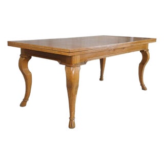 Guido Zichele Solid Oak Italian Refectory Extension Dining Table (72"-132") – Bloomingdale’s For Sale