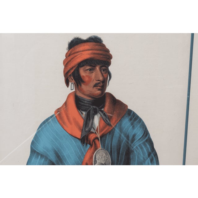 This hand-colored lithograph depicts Selocta (also known as Selocta Chinnabby), a prominent Muscogee and Natchez chief who...