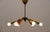 1950s Mid-Century Modern Brass 6-Arm Sputnik Lamp, Italy, 1950s For Sale - Image 5 of 13