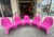 Extremely Rare Set of Five Verner Panton Hot Pink Chairs, Circa 2001 For Sale - Image 11 of 12