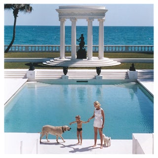 Slim Aarons, Nice Pool, Estate Stamped Print For Sale