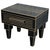 New Pair of Mirrored Low Nightstand in Black Mirror and Chrome with Drawer For Sale - Image 15 of 18